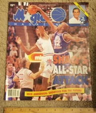 Magic Magazine April 1993 Shaq's All-Star Attack Nick Anderson RARE HTF    