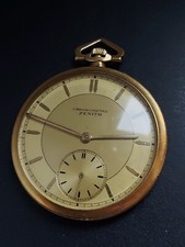 ZENITH 18K ART DECO POCKET WATCH