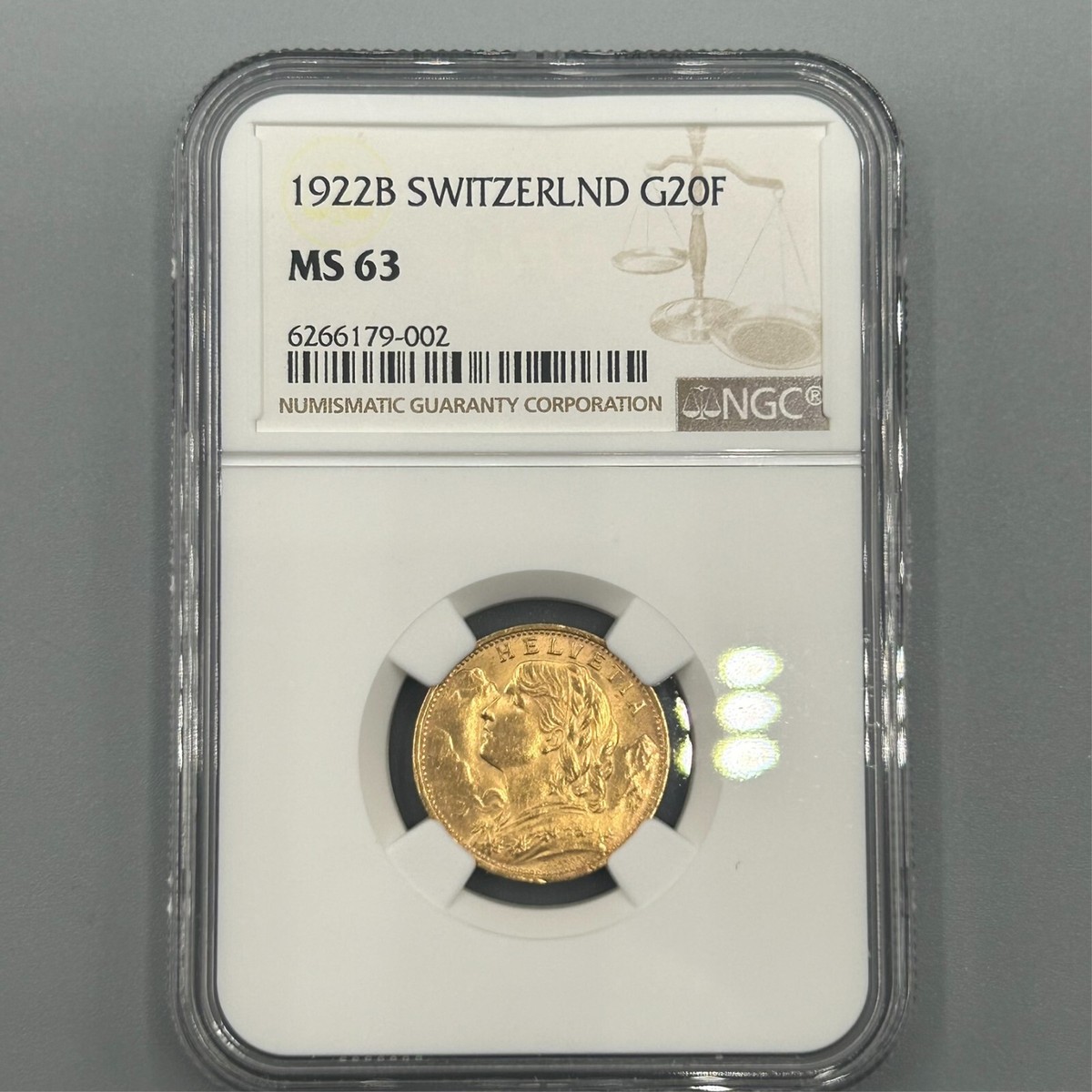 スイス　20フラン金貨　ゴールド20フラン　1935 【NGC MS67+】 Switzerland 20 Francs KM 35.1 Prices & Values | NGC