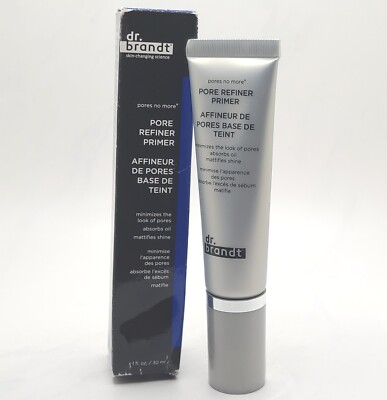 Dr. Brandt Pores No More PORE REFINER PRIMER 1oz / 30mL Absorbs Oil, Mattifying