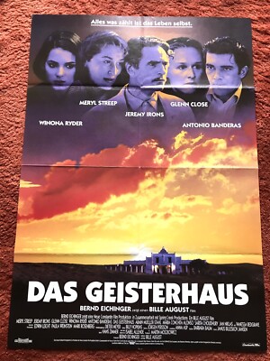 Das Geisterhaus Kinoplakat Poster A1, Winona Ryder, Meryl Streep, Banderas