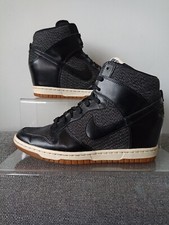 WOMENS NIKE DUNK SKY HI ESSENTIAL WEDGE SIZE UK 7 EUR 41 (644877 003) @
