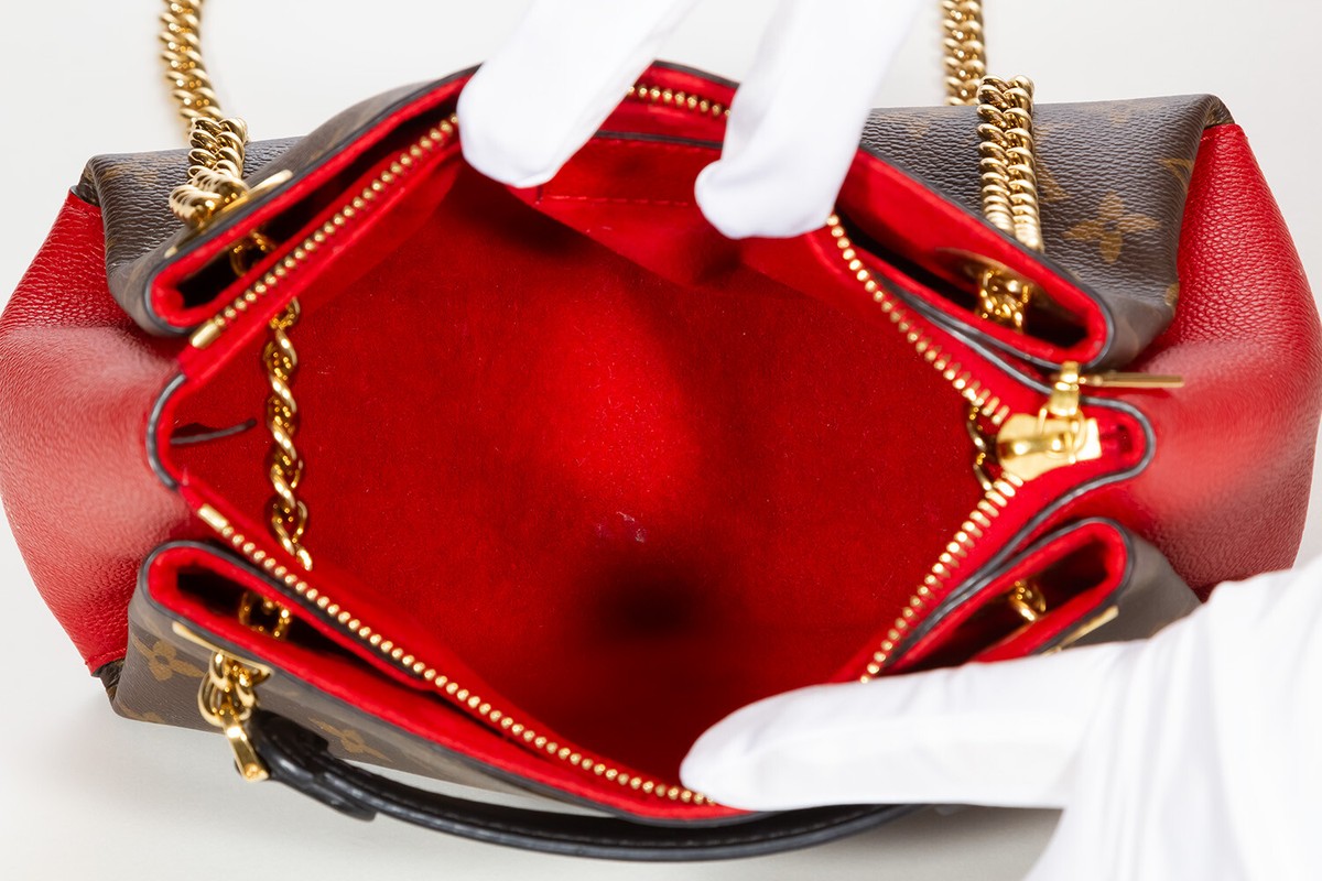 Louis Vuitton Surene BB Monogram Canvas Shoulder Bag Red Louis Vuitton Surene BB Monogram Canvas Shoulder Bag Red