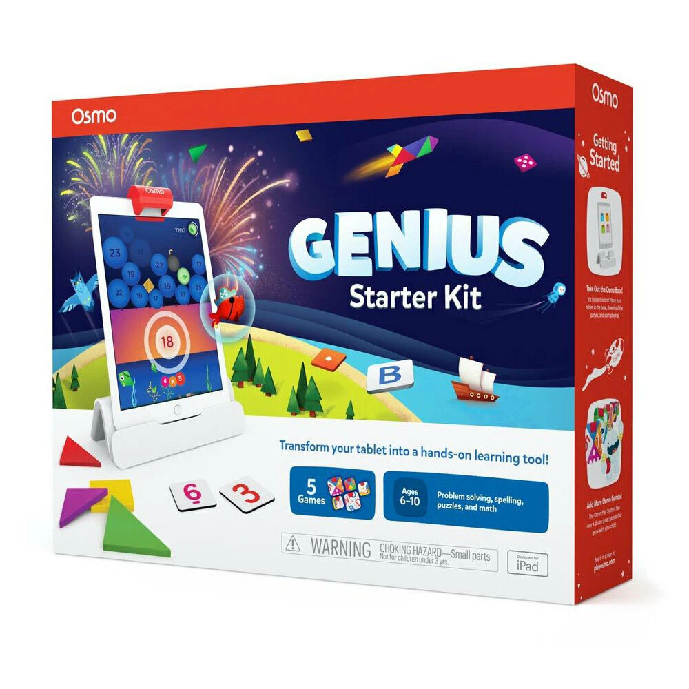 Osmo Genius Starter Kit 5 Games Kids 6y+ Educational Words Toy for