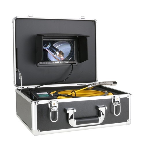 Sistema de endoscopio portátil de tubería de drenaje de tubería DVR de 7" - Imagen 5 de 13