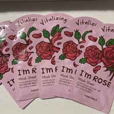 5 -Tony Moly "I M ROSE" Vitalizing Mask Sheets-NEW-Revitalizing Tired Skin