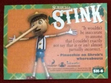 Shrek the Third Scratch and Stink Insert Card SH6 Pinocchio 