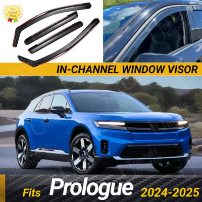 Fit 2024-2025 Honda Prologue In-Channel Rain Guards Window Visors Sun Deflectors