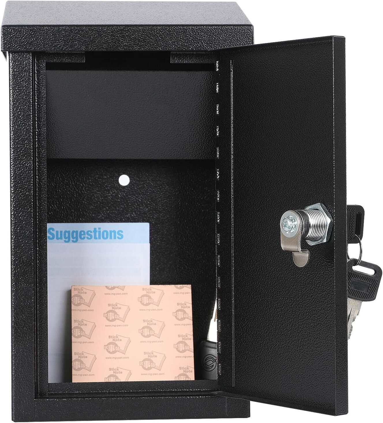 WallMounted Key Drop Lock Box Automotive with Key Lock Metal Mailbox Indoor&... eBay