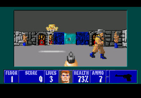 WOLFENSTEIN 3D with SAVE features for the Sega Genesis with case & cover-art