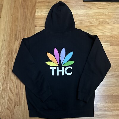High Times X Ron English THC Bush Reaper Hoodie Size Large 