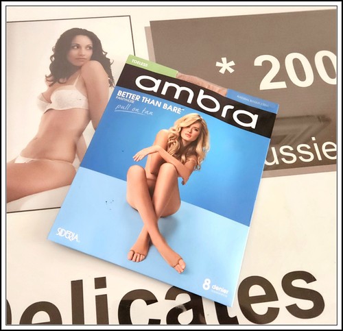 Ambra~Beter Than Bare-8 Denier-Pull On Tan Pantyhose~Toeless-Natural Bisque~Tall