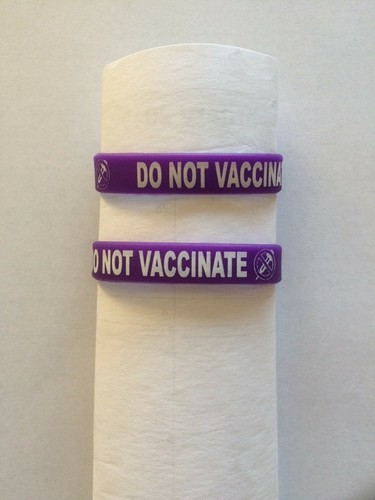 2 toddler boy girl antivax no vaccines awareness bracelets child anti vaccine - Picture 3 of 6
