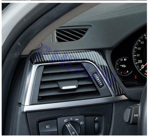 2Pcs Center Dash Panel Trim For BMW 3 Series F30 F31 2012-2018 Carbon Fiber Look - Picture 6 of 6