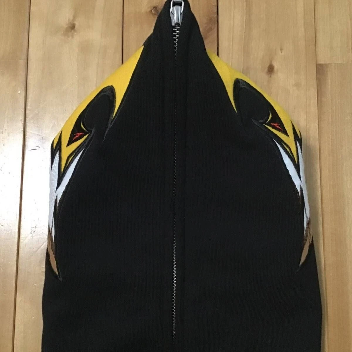 A BATHING APE (BAPE) BAPE EAGLE FULL ZIP HOODIE nero A Bathing Ape taglia M Eagle Parka USATOone