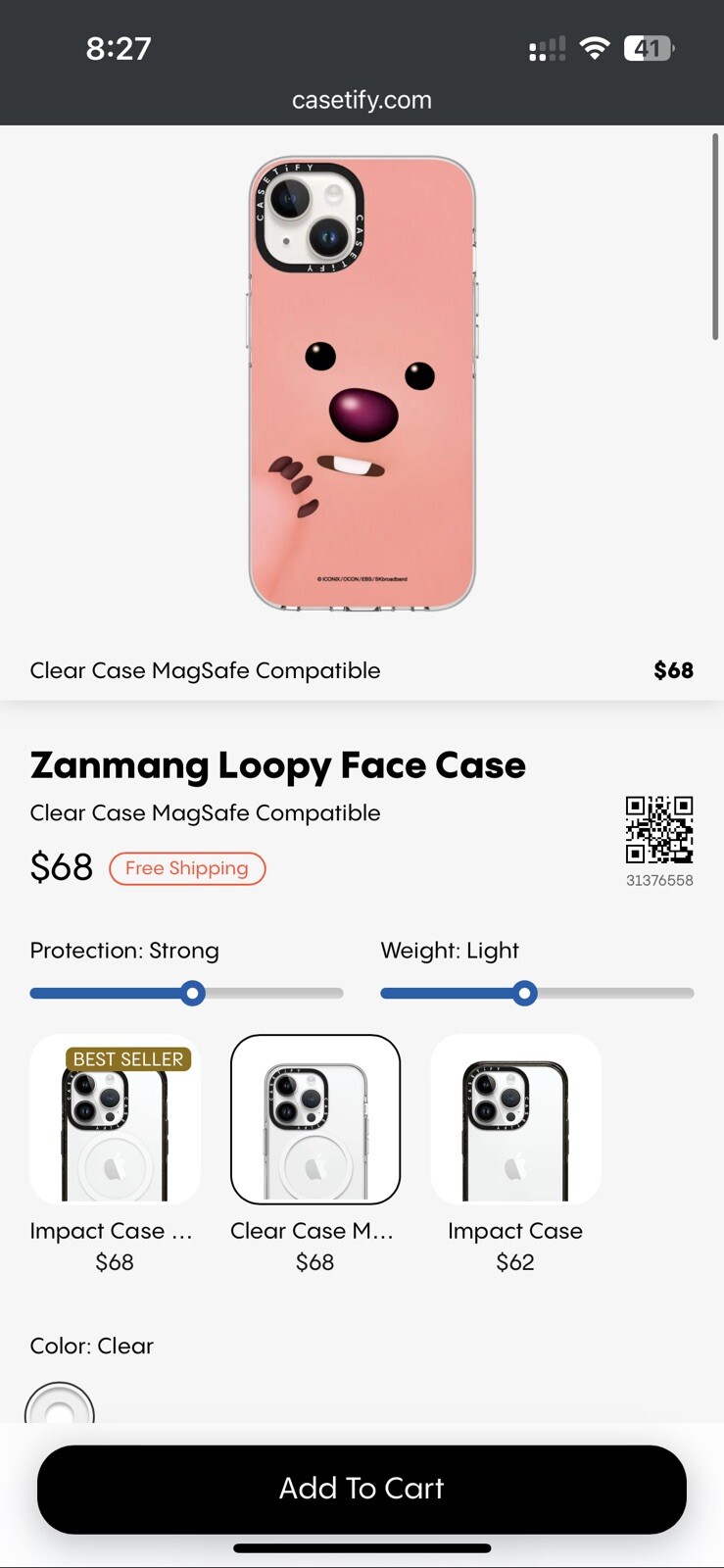 Casetify iPhone 13 14 Loopy Grip Protective Case-image