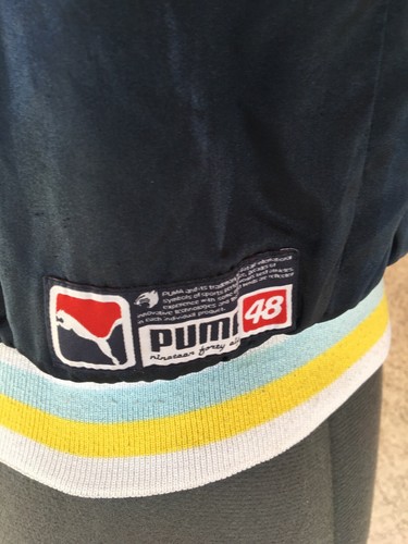 Women’s Puma Polyester Satin Track Jacket Size XS Navy Blue - Picture 8 of 10