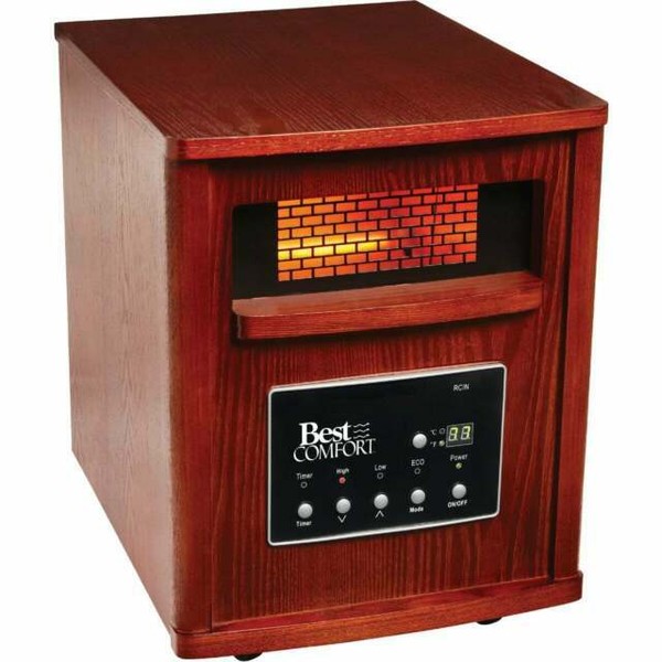 ProFusion Heat GD9315BCW2J 1500W 4Tube Infrared Quartz Heater Brown