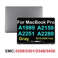 For MacBook Pro A1989 A2159 A2289 A2251 13.3" LCD Screen Display Assemby EMC3348