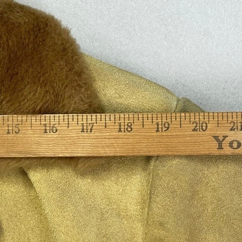 VTG 60s Pennys Suede Jacket Mens Medium Fur Lined Western Workwear Distressed - Picture 13 of 16