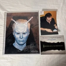 Star Trek Enterprise Jeffrey Combs Commander Shran Signed 8x10 Print W/ COA ER