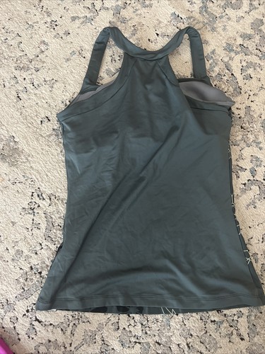 Nike Damen Flower Athletic Tennis Racerback Tank Größe Medium integrierter BH M - Bild 5 von 5