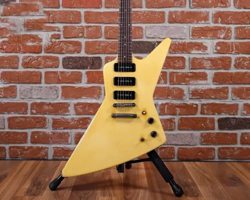 Customizable Explorer Electric Guitar III Alpine White 1984 Mahogany Body KG