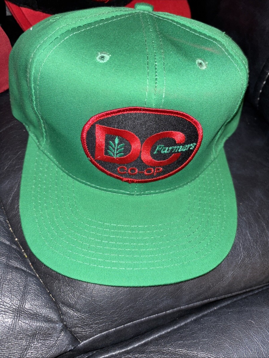 DC Farmers Co-OP Trucker Farm Patch SnapBack Hat Cap, NOS