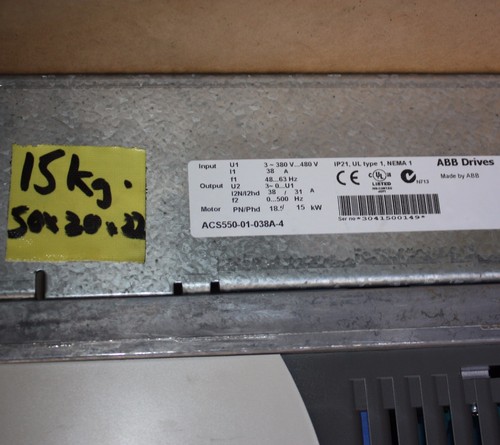 ABB ACS-550 Adustable Variable Speed AC Inverter Drive ACS550-01-038A-4 VSD 15kW - 第 6/6 張圖片