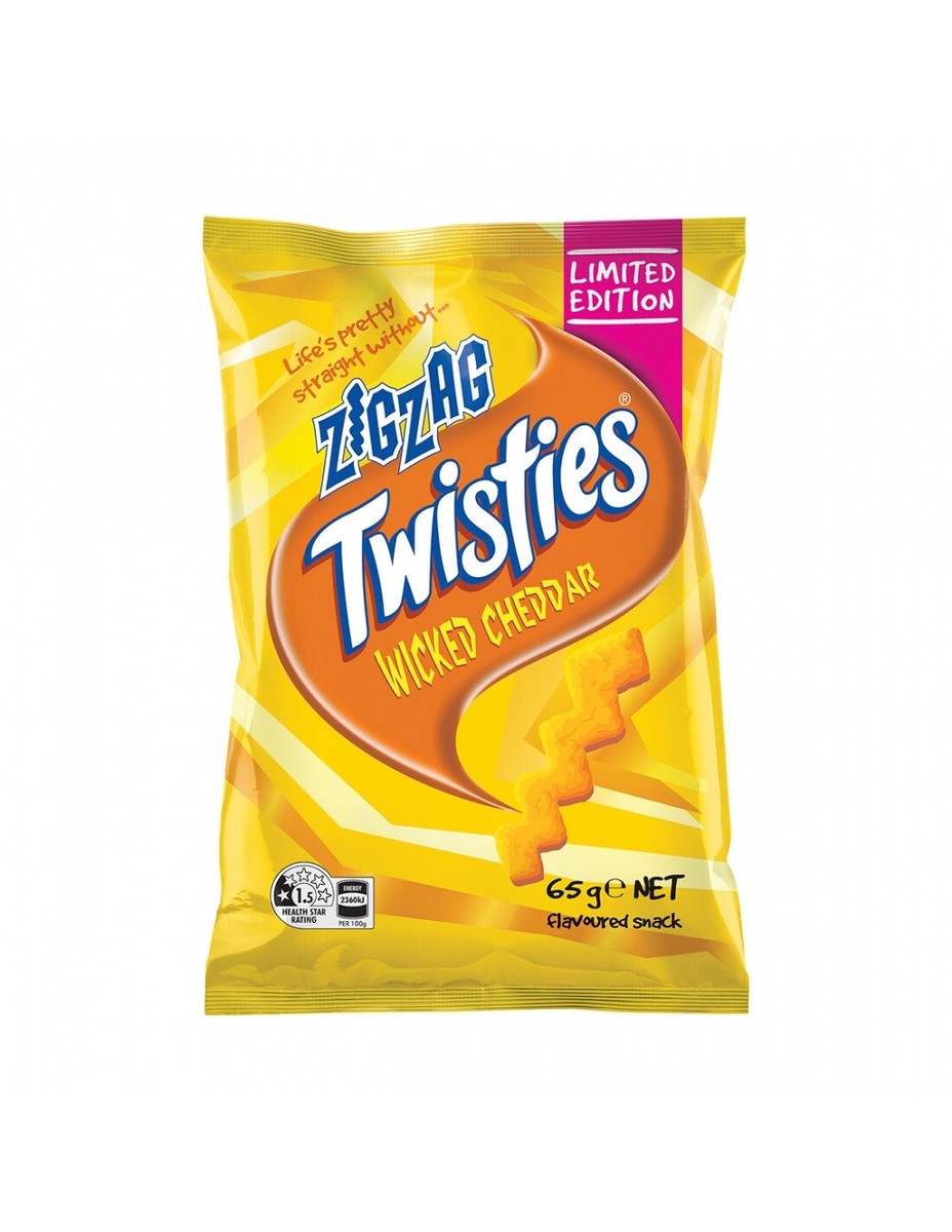 Twisties Zig Zag Wicked Cheddar 65g x 15 | eBay