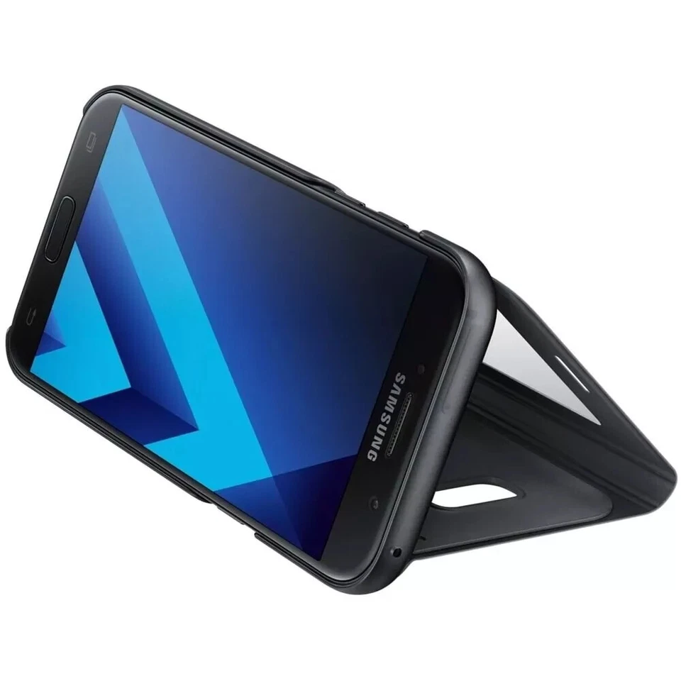 Official Samsung Galaxy A5 2017 Case S View Standing Cover BLUE/BLACK EF-CA520 - Image 4 of 4