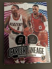 Damian Lillard 2019-20 Panini Illusions Career Lineage #3 Blazers Sapphire