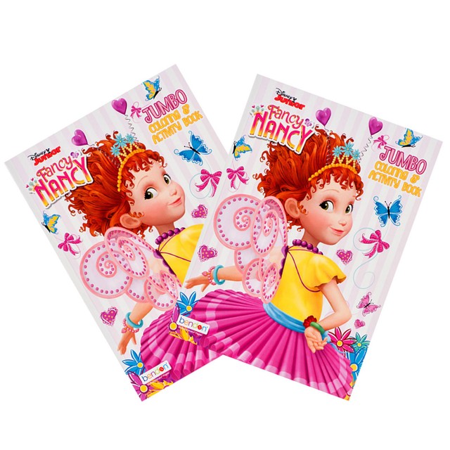 Download 2x Disney Junior Fancy Nancy Jumbo Coloring & Activity Book 80 pages + Crayons | eBay