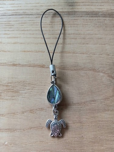 Cute Turtle Cell Phone Charm Strap Kindle AirPod Keychain Switch Zipper Gift - 第 1/1 張圖片