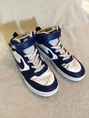 Nike Kids Court Borough Mid 2 White/Navy (CD7783-107), Size: 1Y