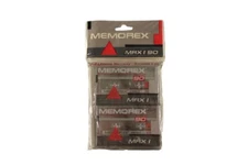 1980s Memorex MRX I MRXI 90 Blank Premium Cassette 2 Pack NOS VTG Sealed RARE