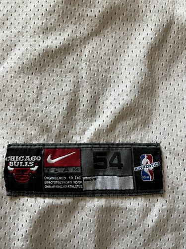 Maglia Nike Michael Jordan Bulls NBA Finals 97-98 bianca taglia 54 2XL leggi bene - Foto 3 di 9
