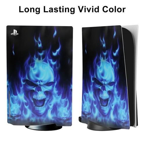 PS5 Console &Controllers Decal Sticker Skin for Playstation 5 Disk Version-Fire - Picture 11 of 12