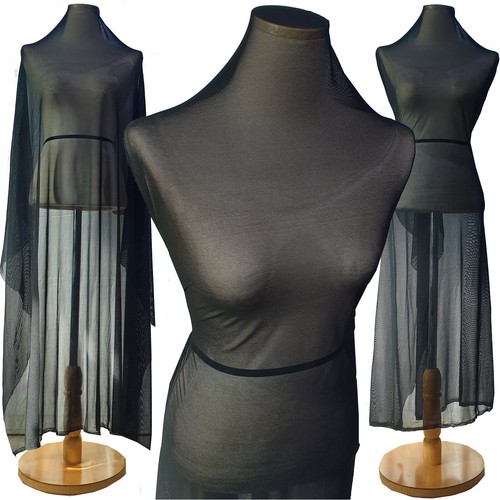 Soft Power Mesh Tulle 4-way Spandex stretch Fabric Sheer Net Dresses Bridal 44"w - Picture 570 of 628
