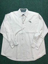 Vtg Rugged Wear Wrangler Cowboy Embroidered Largemouth Bass Khaki Shirt 2XLT