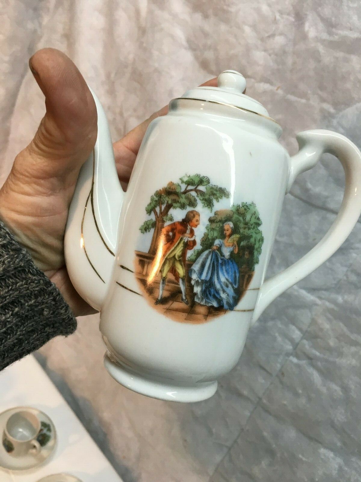 Vtg 1940s Betson's Ware China Hand Painted Tea Set Made in Japan