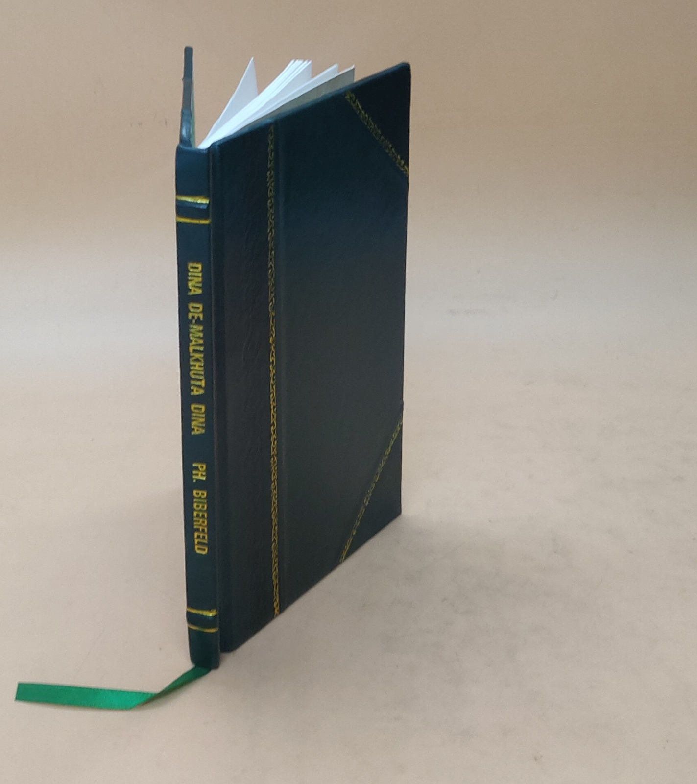 1925 Dina De-Malkhuta Dina by Philip Biberfeld Leather Bound Edition