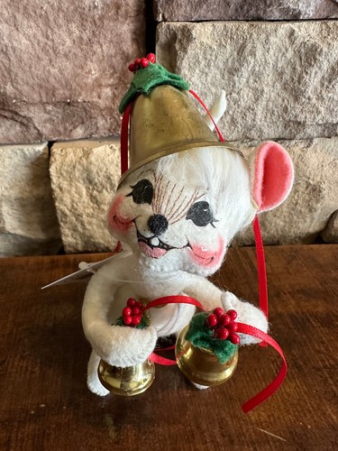 Annalee Mobilitee 6" Christmas Bells Mouse With Tags #774034 - Bild 1 von 8