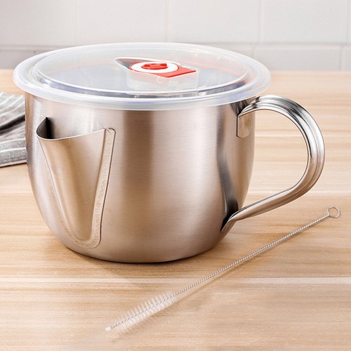 Oil Jug Gravy Strainer Fettbehälter Aus Edelstahl Frittierölfilter - Bild 2 von 12