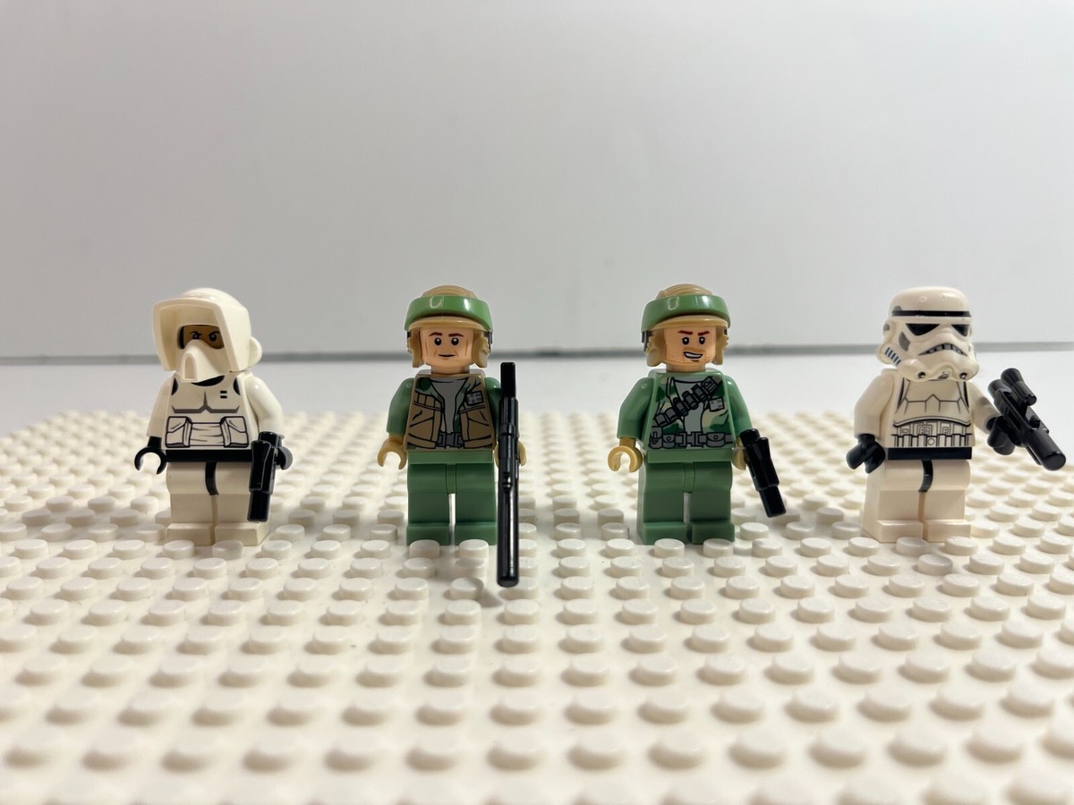 LEGO Starwars: Stormtrooper +Scout Trooper+ Endor Rebel minifigs only from  9489