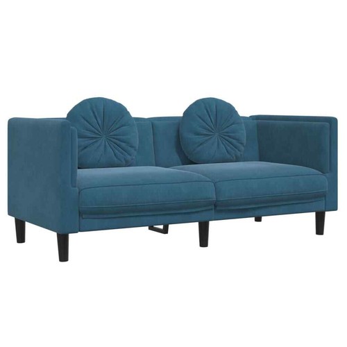 3-tlg. Sofagarnitur mit Samt Schlafsofa mit Schlaffunktion Couchgarnitur Sofa - Bild 22 von 72