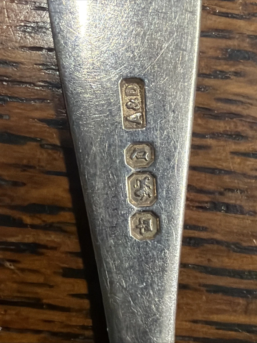 5 X Sterling Silver Bright-Cut Teaspoons – Sheffield 1896 – Allen & Darwin 73g