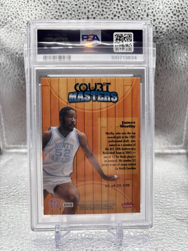 2011 Fleer Retro Ultra Court Masters #15 James Worthy PSA 9 UNC Tar Heels - Picture 2 of 2