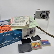  Parts Only Read Canon PowerShot S410 4MP Elph Ultra Compact Digital Camera
