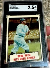 1961 Topps - Baseball Thrills Babe Ruth #401